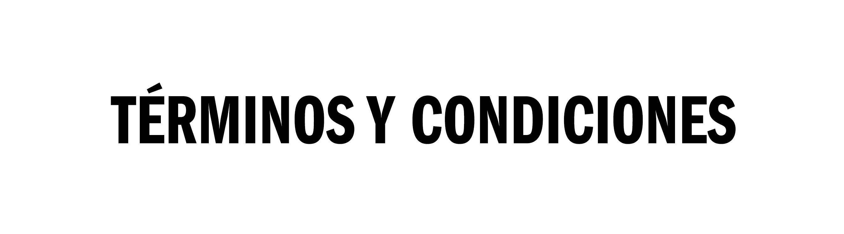 Terminos y condiciones